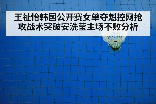 王祉怡韩国公开赛女单夺魁控网抢攻战术突破安洗莹主场不败分析